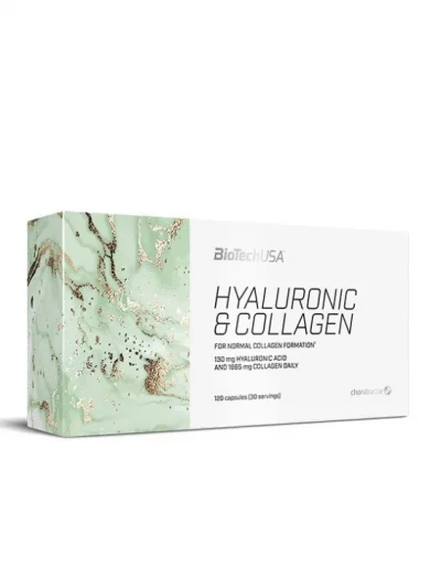 Hyaluronic and Collagen, contains 120 capsules, by BioTechUSA